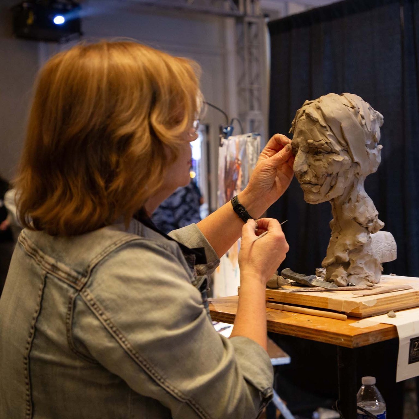 Portrait - Louise Solecki Weir sculpts from life during the Face Off ...