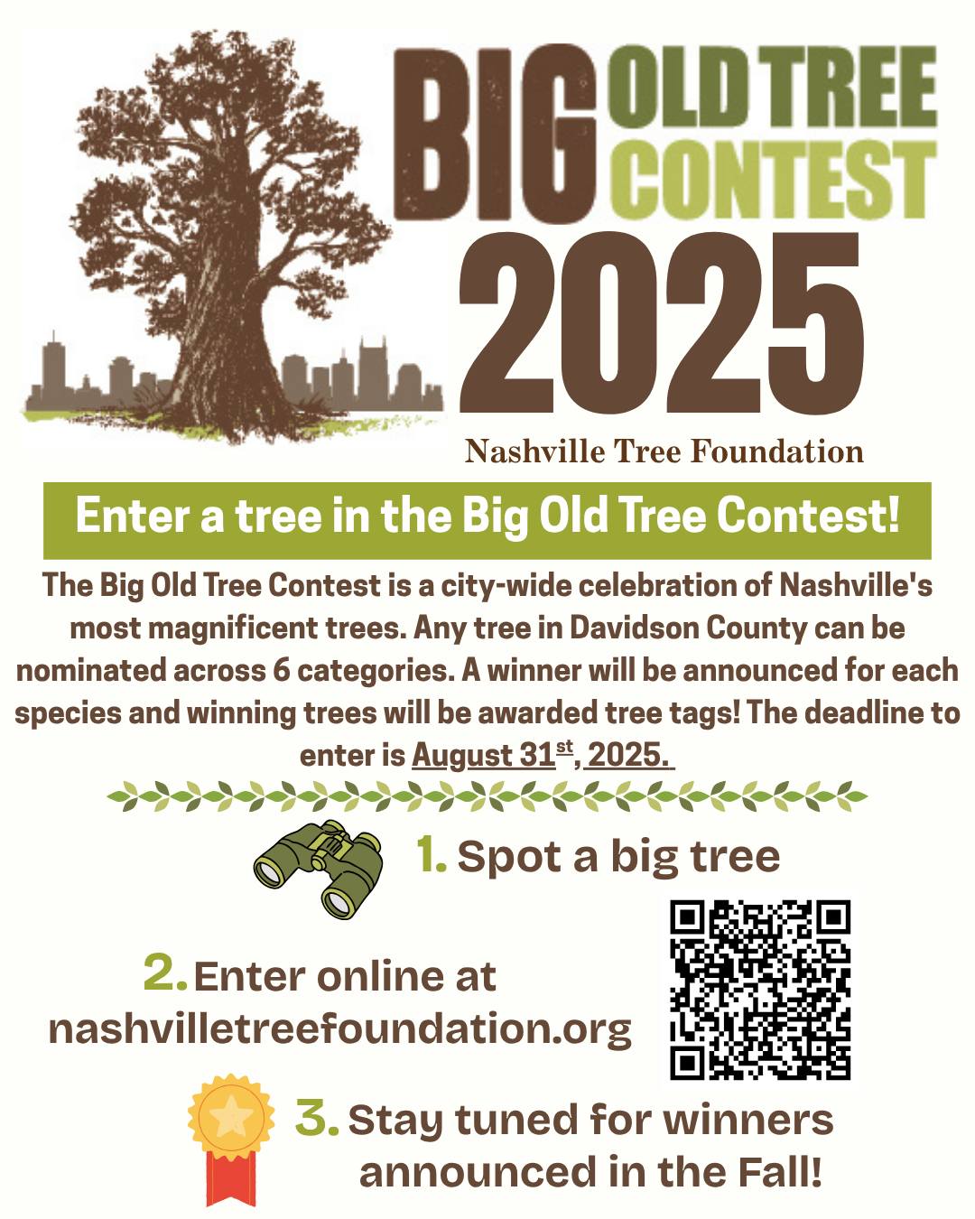🌳 Know a tree that deserves... - Nashville Tree Foundation | Facebook