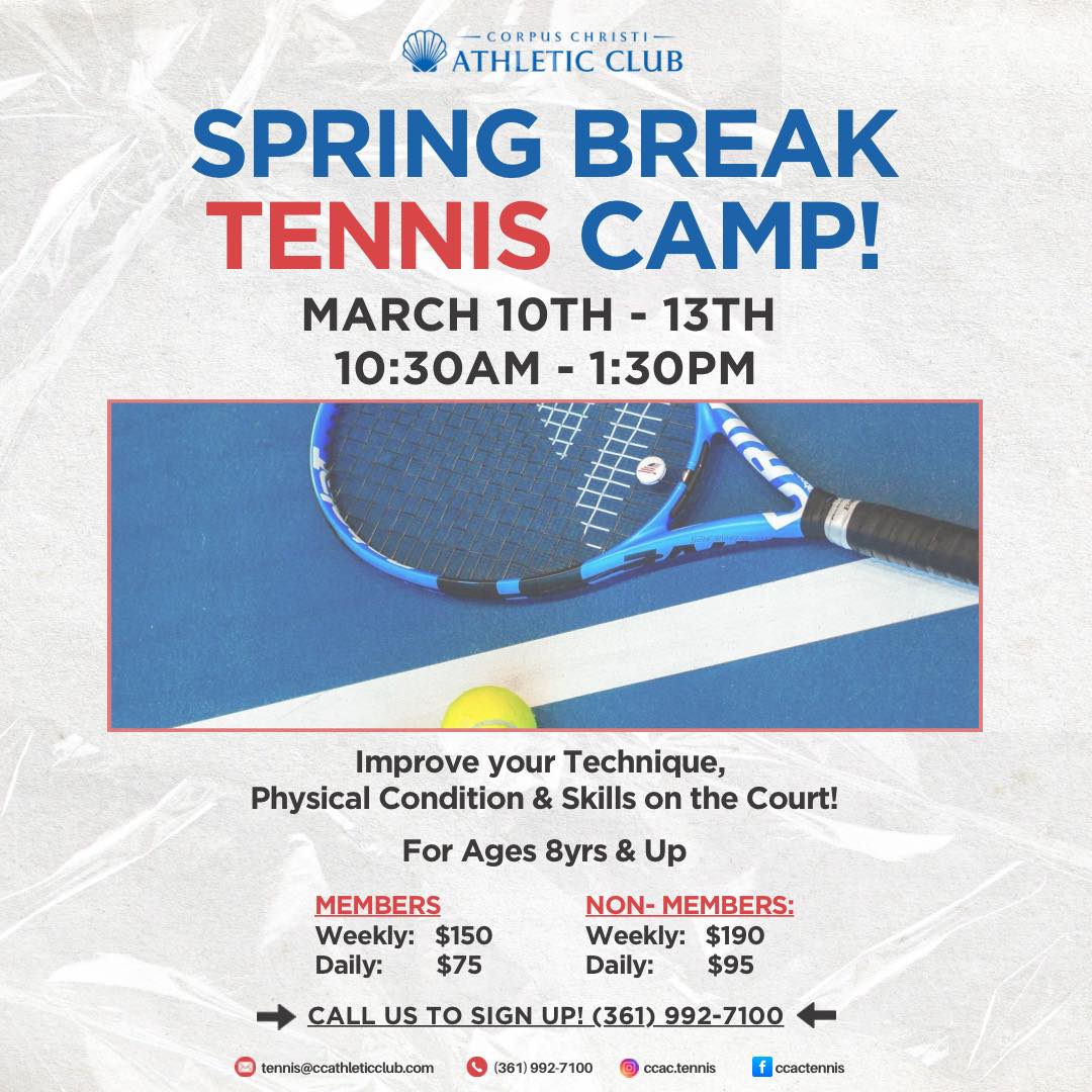 Corpus - 🌟 Get ready to hit the courts this Spring Break! 🎾 We're ...