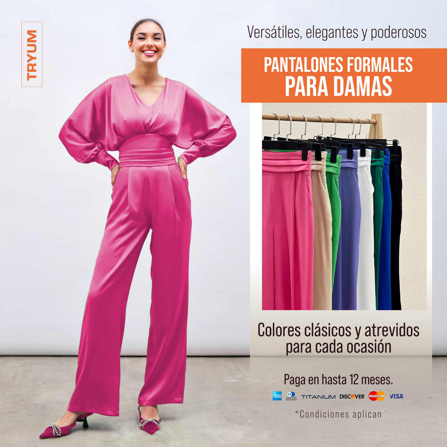 TRYUM - Los pantalones formales para dama son esa prenda que transforma ...