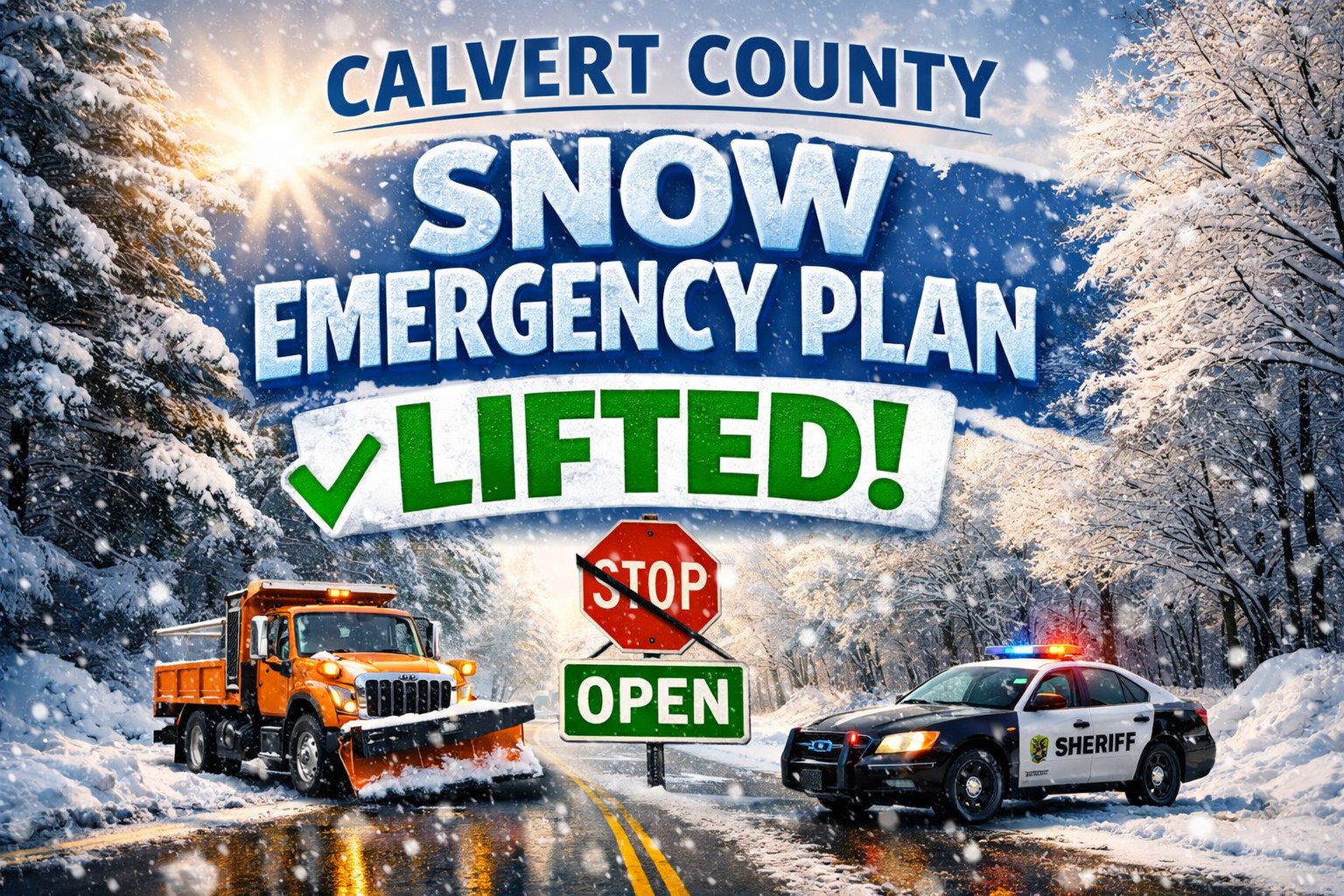 Calvert - ⚠️Snow Emergency Plan Lifted The Maryland State Police has ...