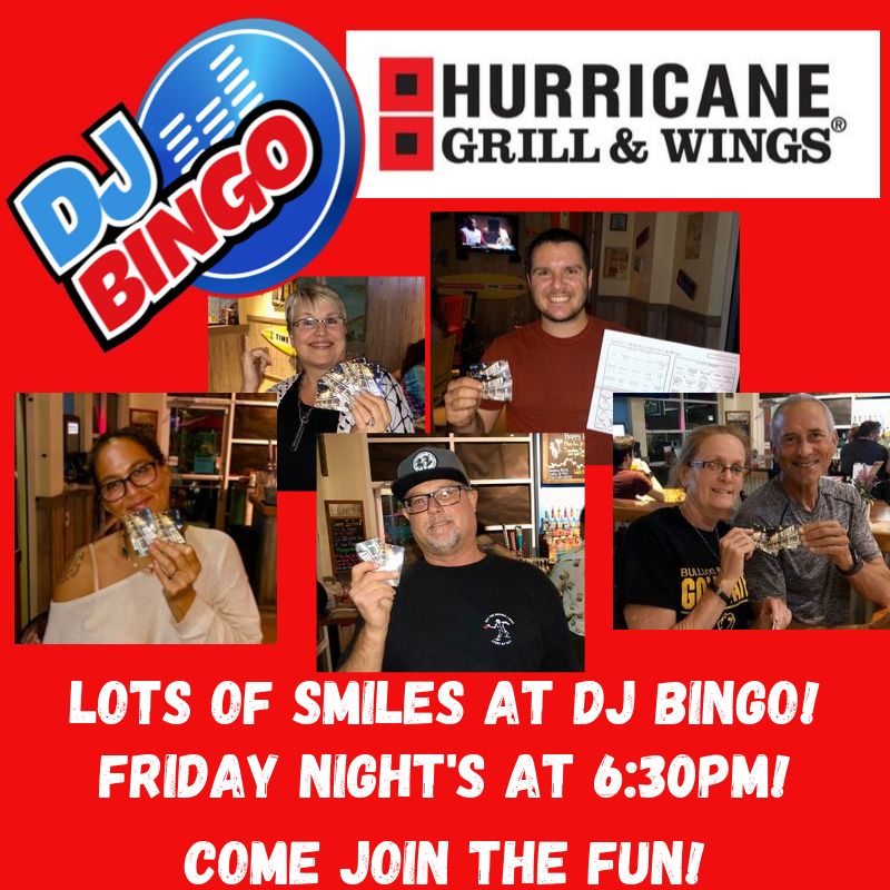 DJ - Friday night is DJ Bingo night at Hurricane Grill & Wings in ...