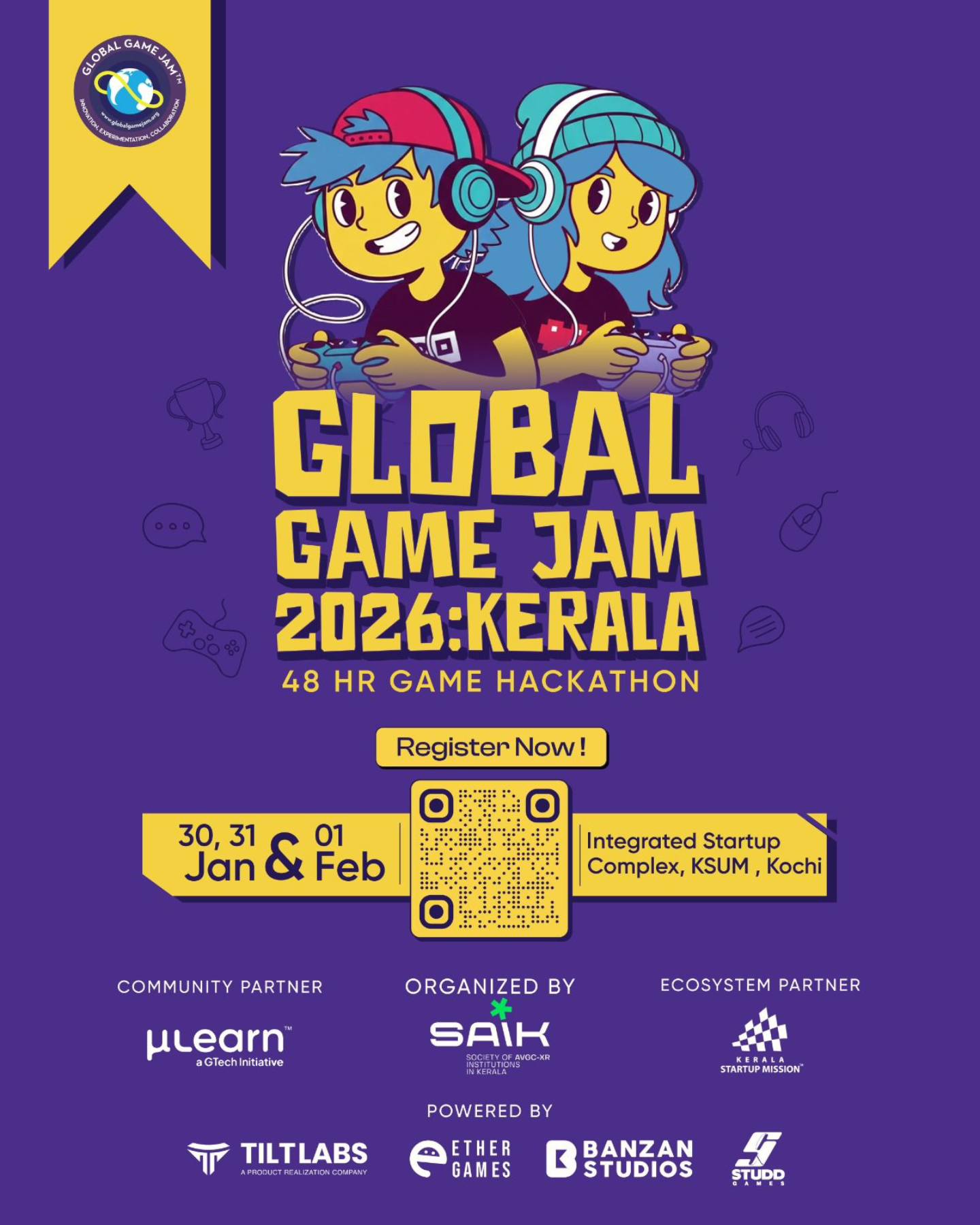 Kerala - Global Game Jam 2026 Kerala A 48-hour game making hackathon ...