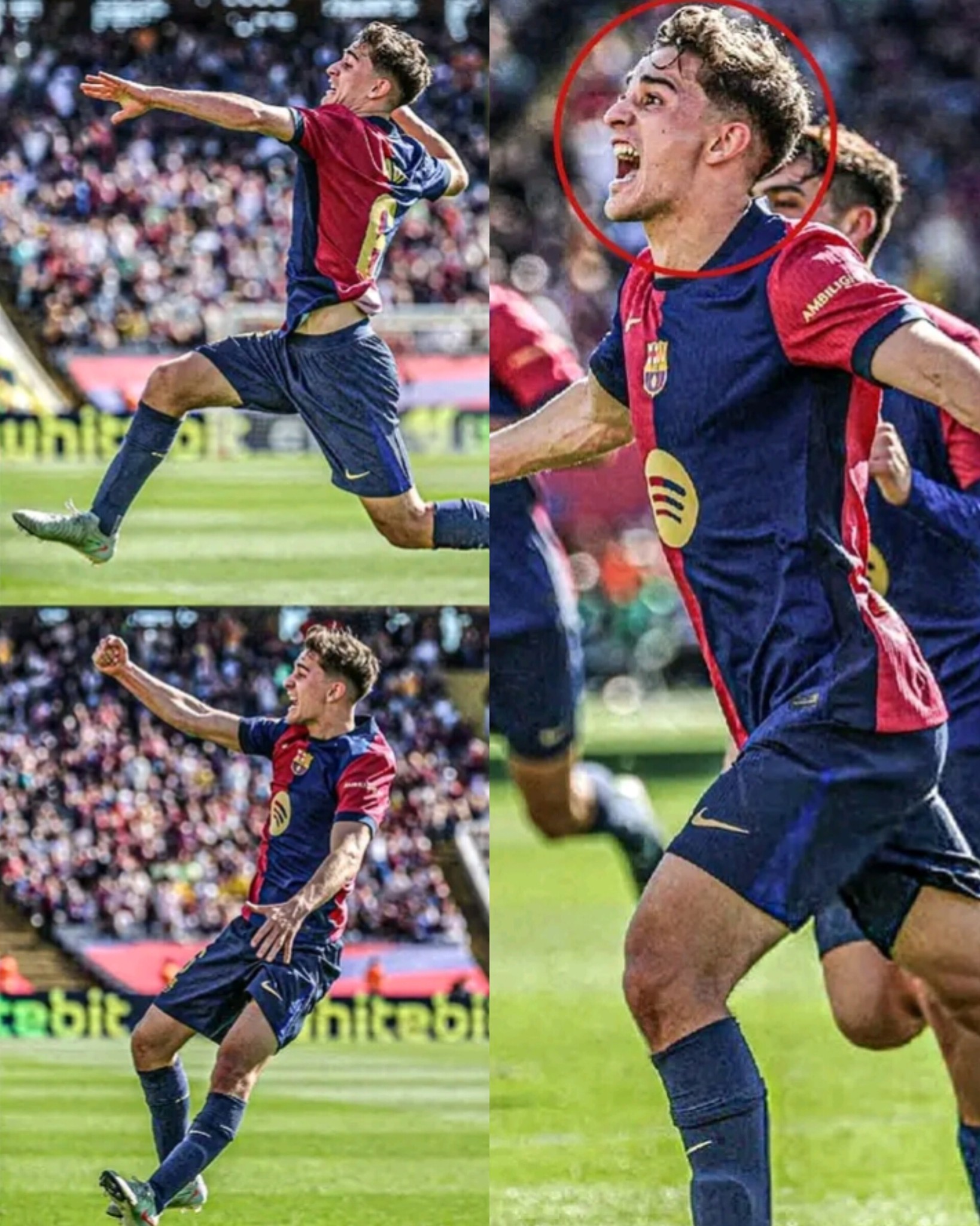 Solo - La imagen de Gavi en el gol de la victoria de Robert Lewandowski ...