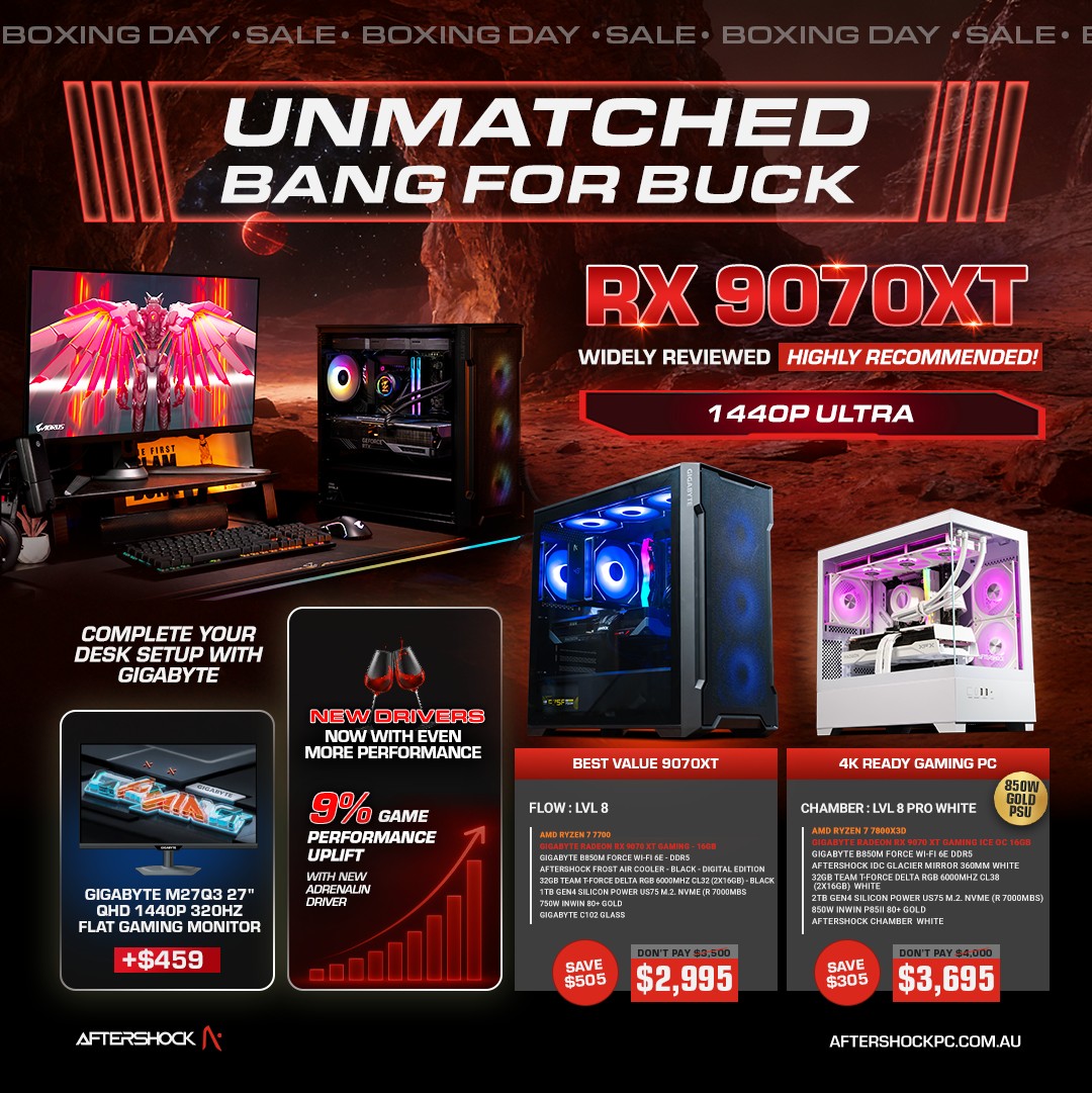 AFTERSHOCK PC Australia added a... - AFTERSHOCK PC Australia