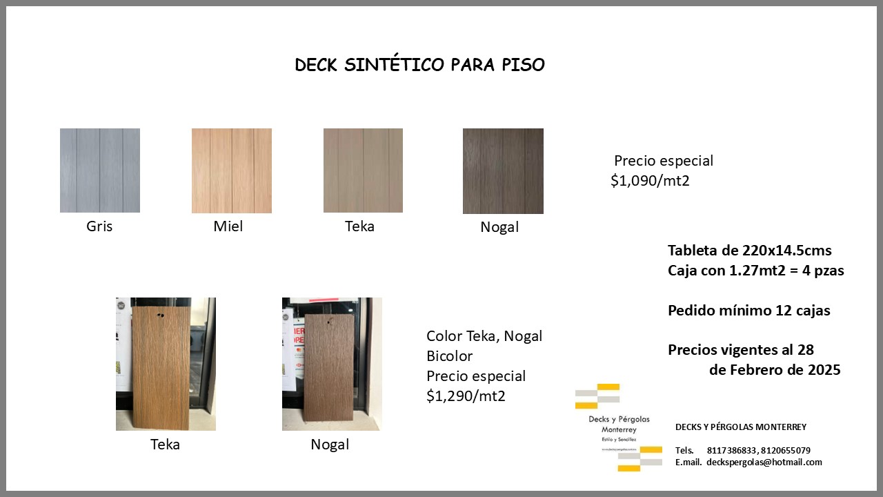 Decks y Pérgolas Monterrey | Monterrey
