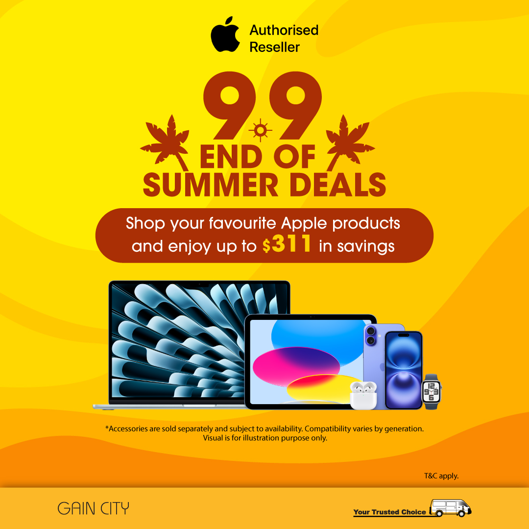 Gain City - ⏰ 9.9 End-of-Summer Apple sale is here! Enjoy... | Facebook