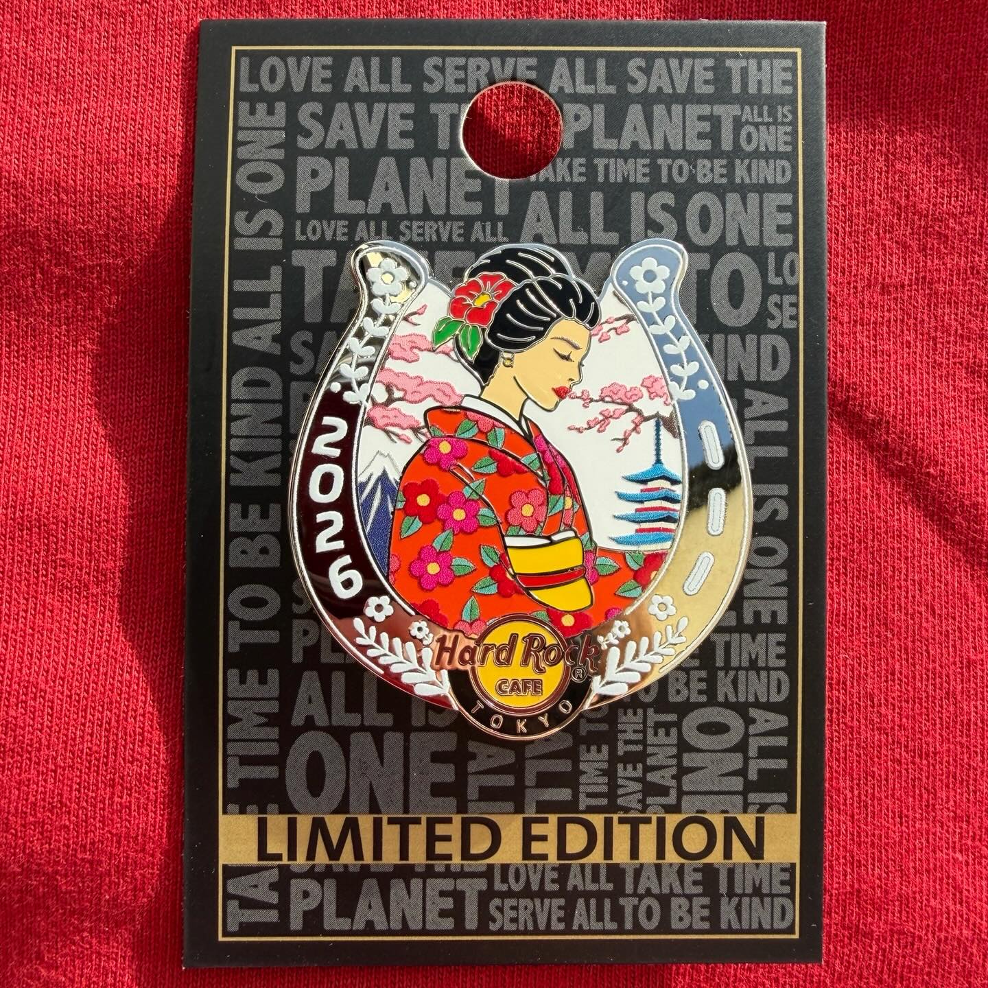 ハードロックカフェピン　2017 Kimono Girl Pin 6種コンプ 🎸国内ロックショップ6店舗限定🎸 KIMONO GIRL PIN販売中！ 店舗ごとに