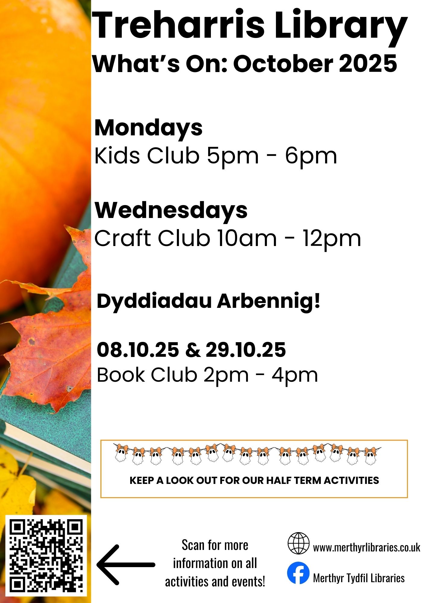 With October only a few days... - Merthyr Tydfil Libraries | Facebook