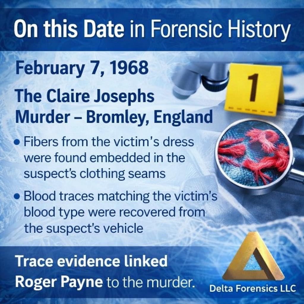 On this date in forensic history —... - Delta Forensics, LLC | Facebook