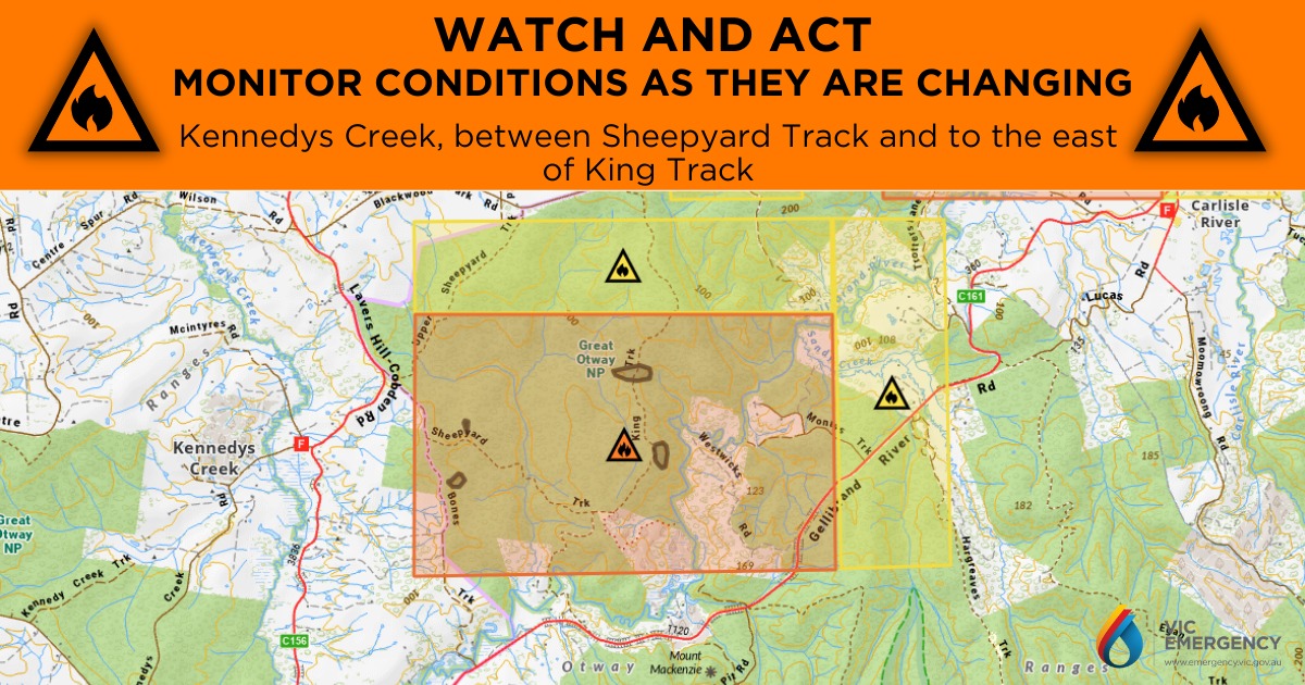 VicEmergency - WATCH & ACT - BUSHFIRE - Monitor Conditions As They Are ...