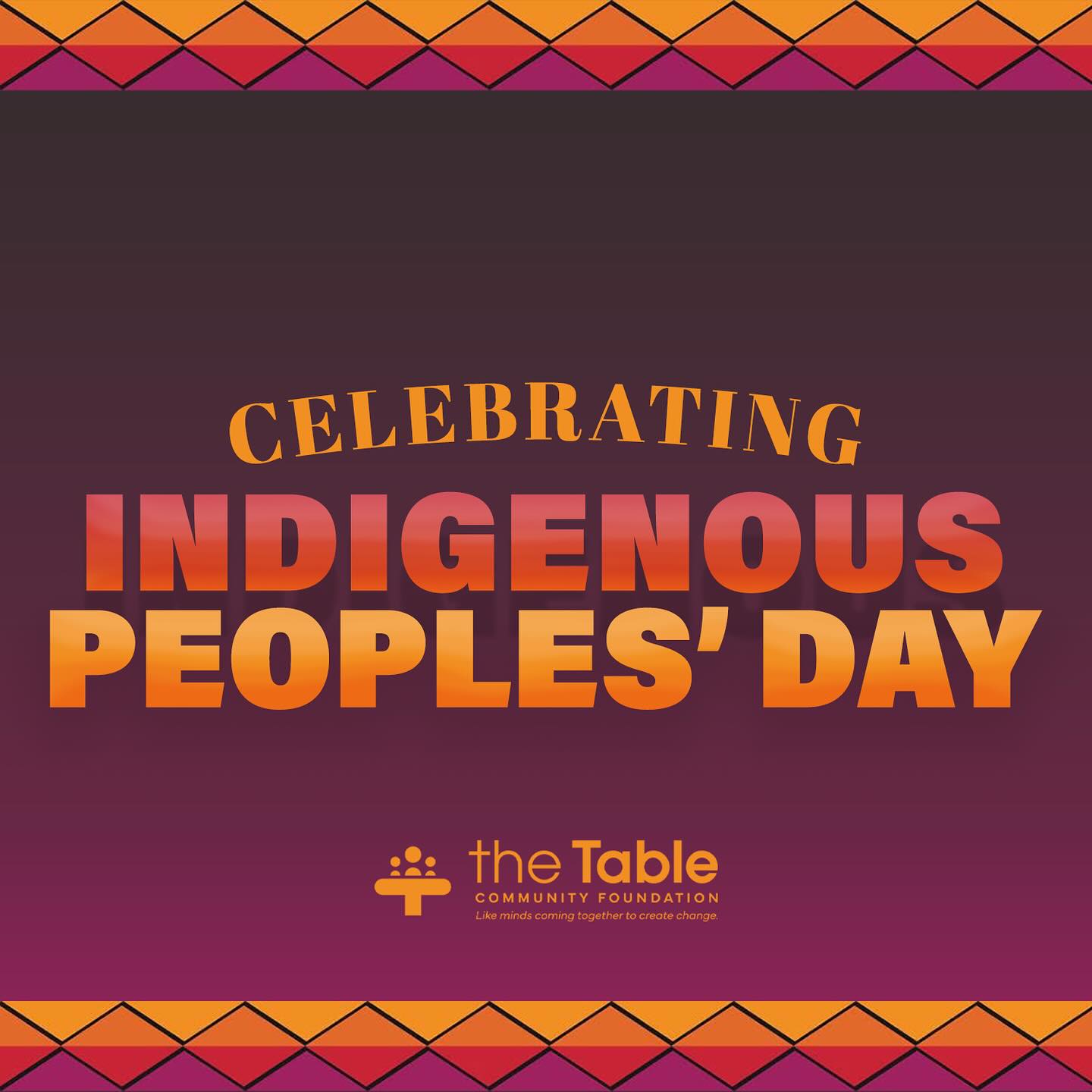 The Table - Today we celebrate Indigenous Peoples’ Day! We honor the ...