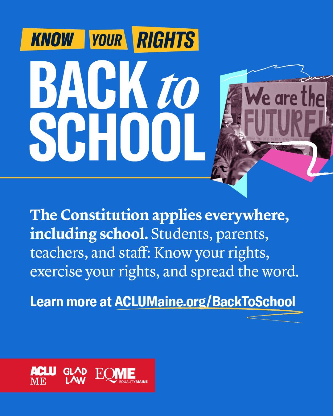 ACLU of Maine - As you head back to school after the... | Facebook