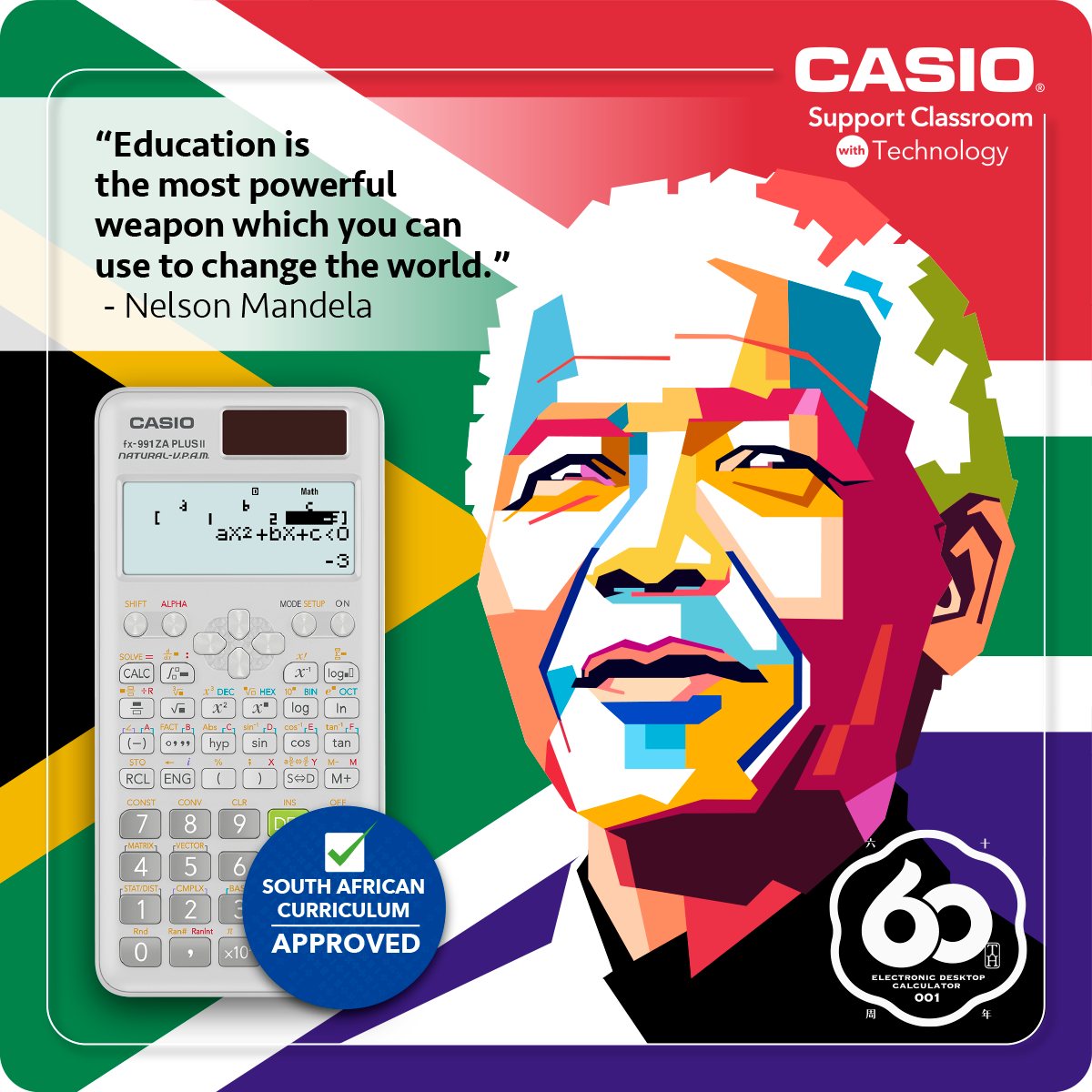 CASIO - 📅 18 July – Nelson Mandela Day This Mandela Day, Casio ...