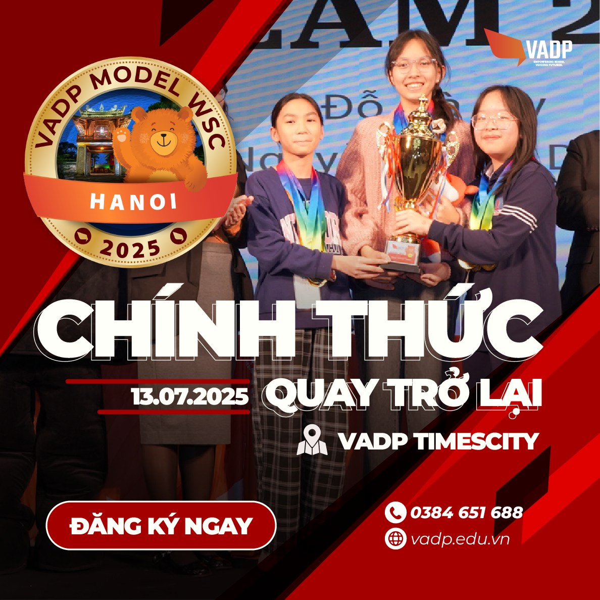 Vietnam - 📣 CHÍNH THỨC PHÁT ĐỘNG: VADP MODEL WORLD SCHOLAR’S CUP 2025 🌍 ...