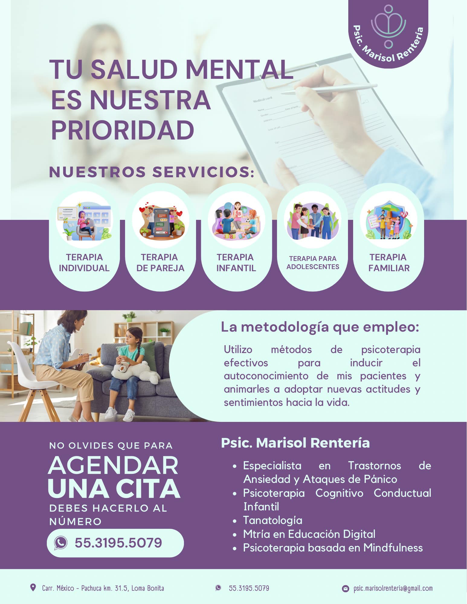 Psic. Marisol Rentería Ψ | Tecamac