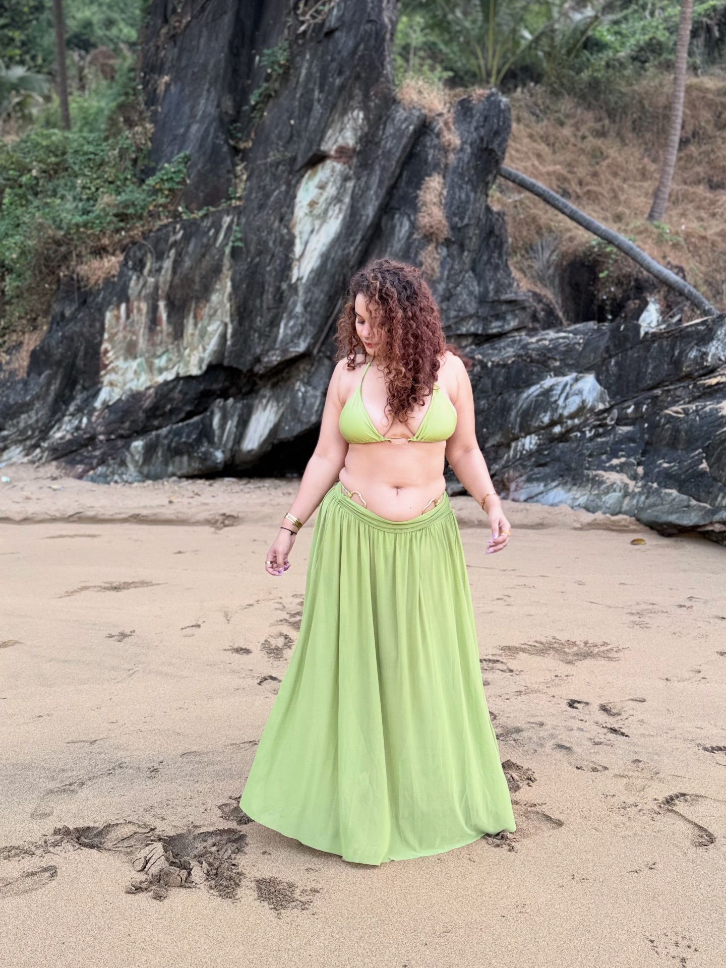 swimsuit dress goa beach Sun, sand & my favorite bikini by The Curvves ☀️🌴 Wearing @thecurvves #goavibe #bikinistyle #curvves #goa Women's Summer Black Polka COLOUR_BLACK Goa trip Color:As Photo(Burgundy)