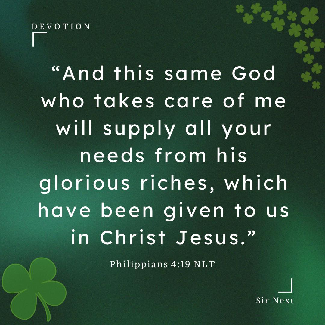 Sir - ️ Scripture “And this same God who takes care of me will supply ...