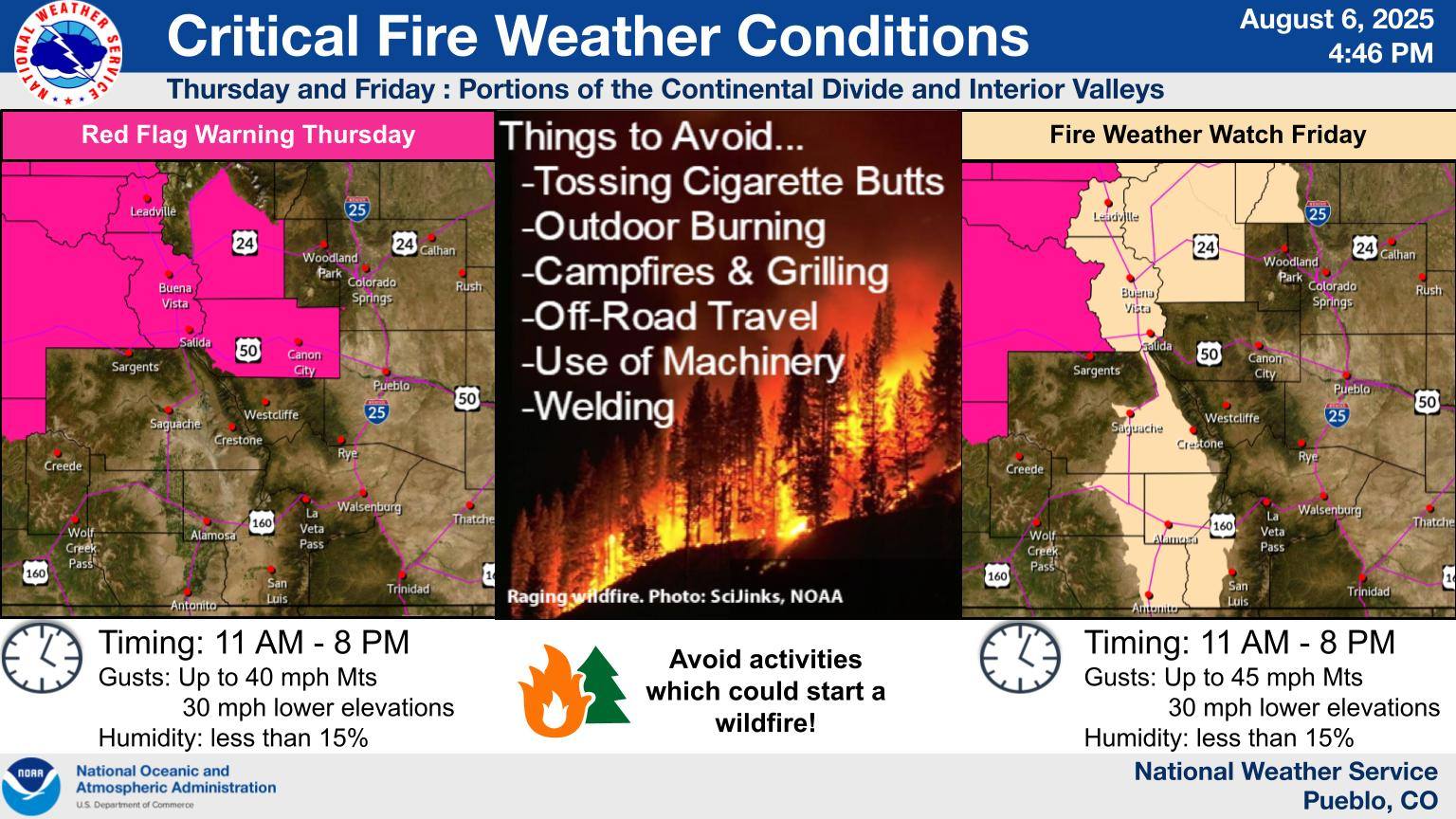Along with... - US National Weather Service Pueblo Colorado | Facebook