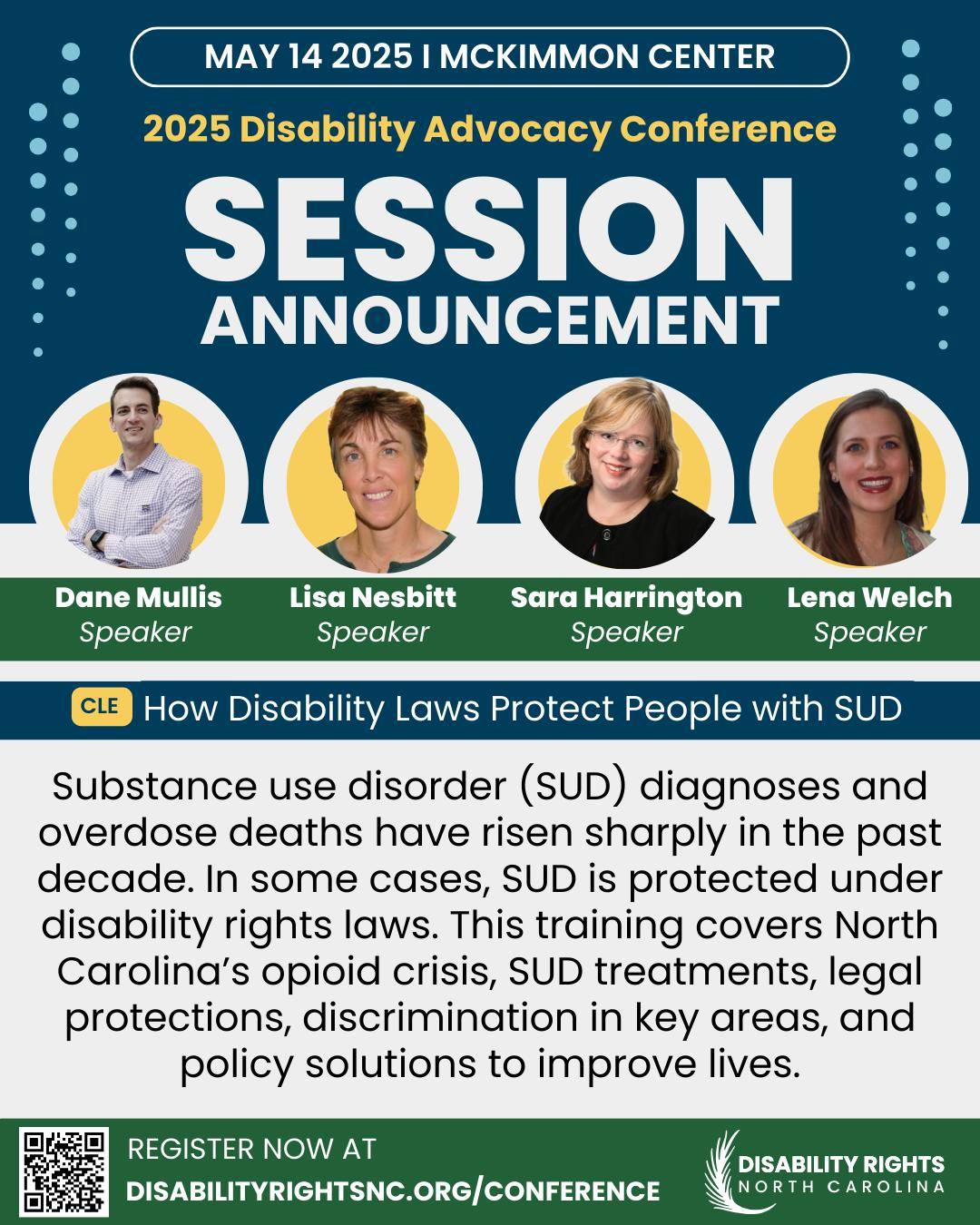 🚨 Session Announcement!... - Disability Rights North Carolina | Facebook