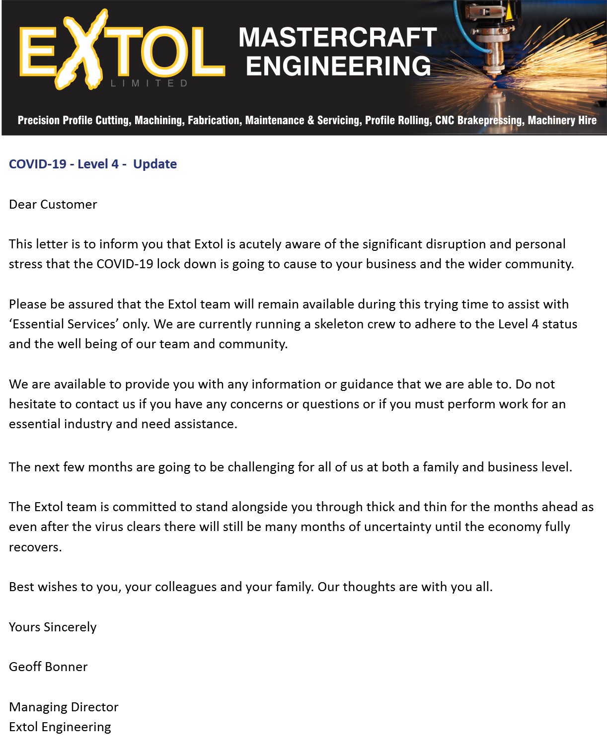 Extol Engineering Ltd | Whanganui