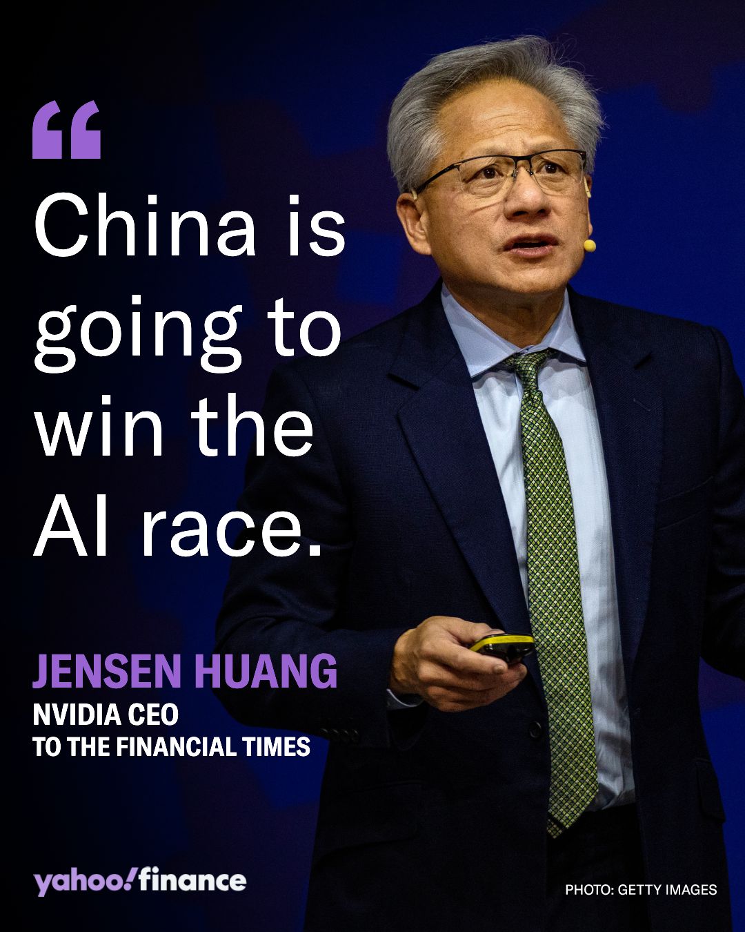 Yahoo - Nvidia CEO Jensen Huang isn't betting on the United States to ...