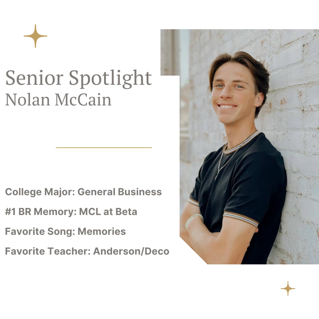 🔆🔆Senior Spotlight🔆🔆 — Nolan McCain - Barr-Reeve Media | Facebook