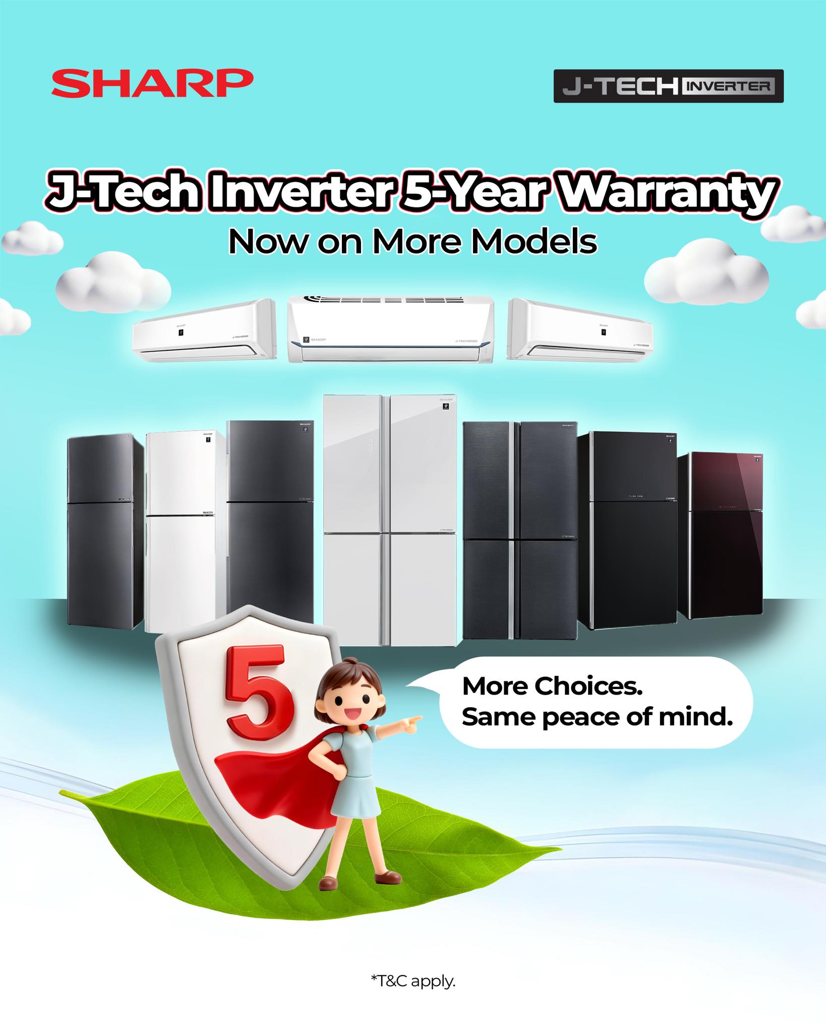 Chan - It’s back — now with more models! SHARP J-TECH Inverter 5-Year ...