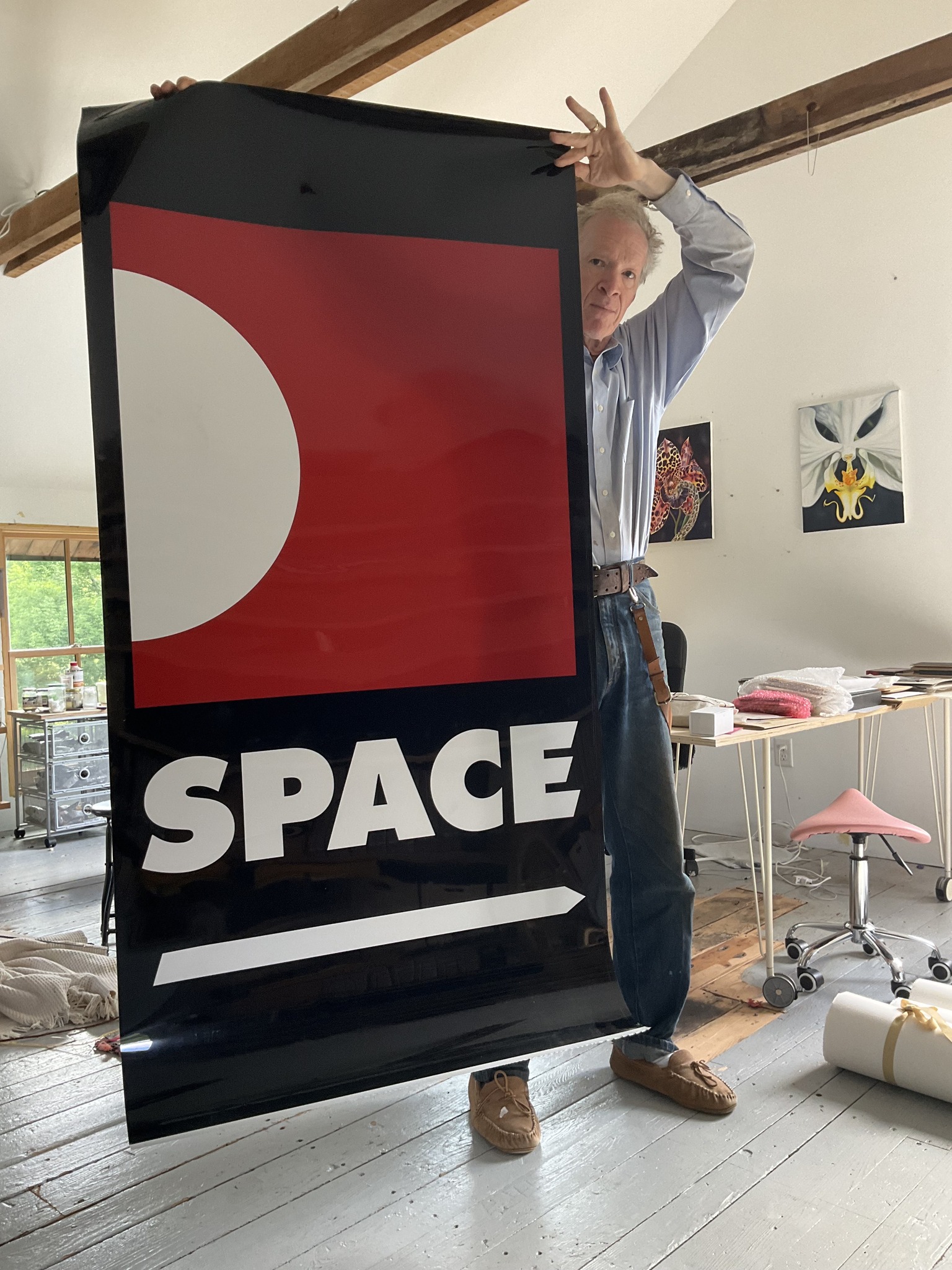 From the archives of Mark Ohe: The banner hung outside Interpol