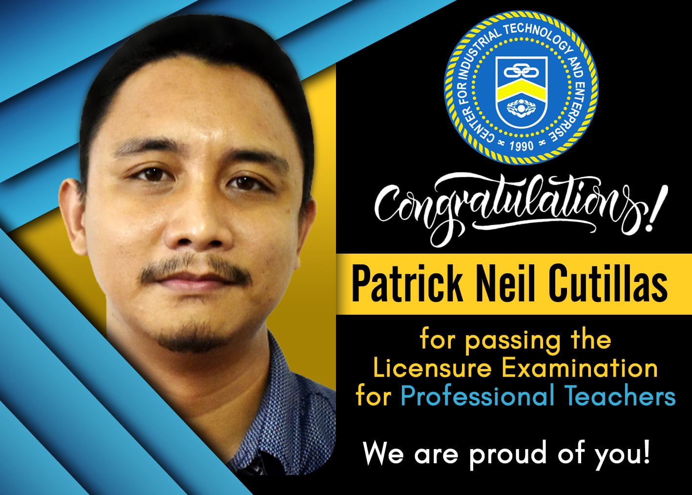 CITE - A big shoutout and warm congratulations to Mr. Patrick Neil ...