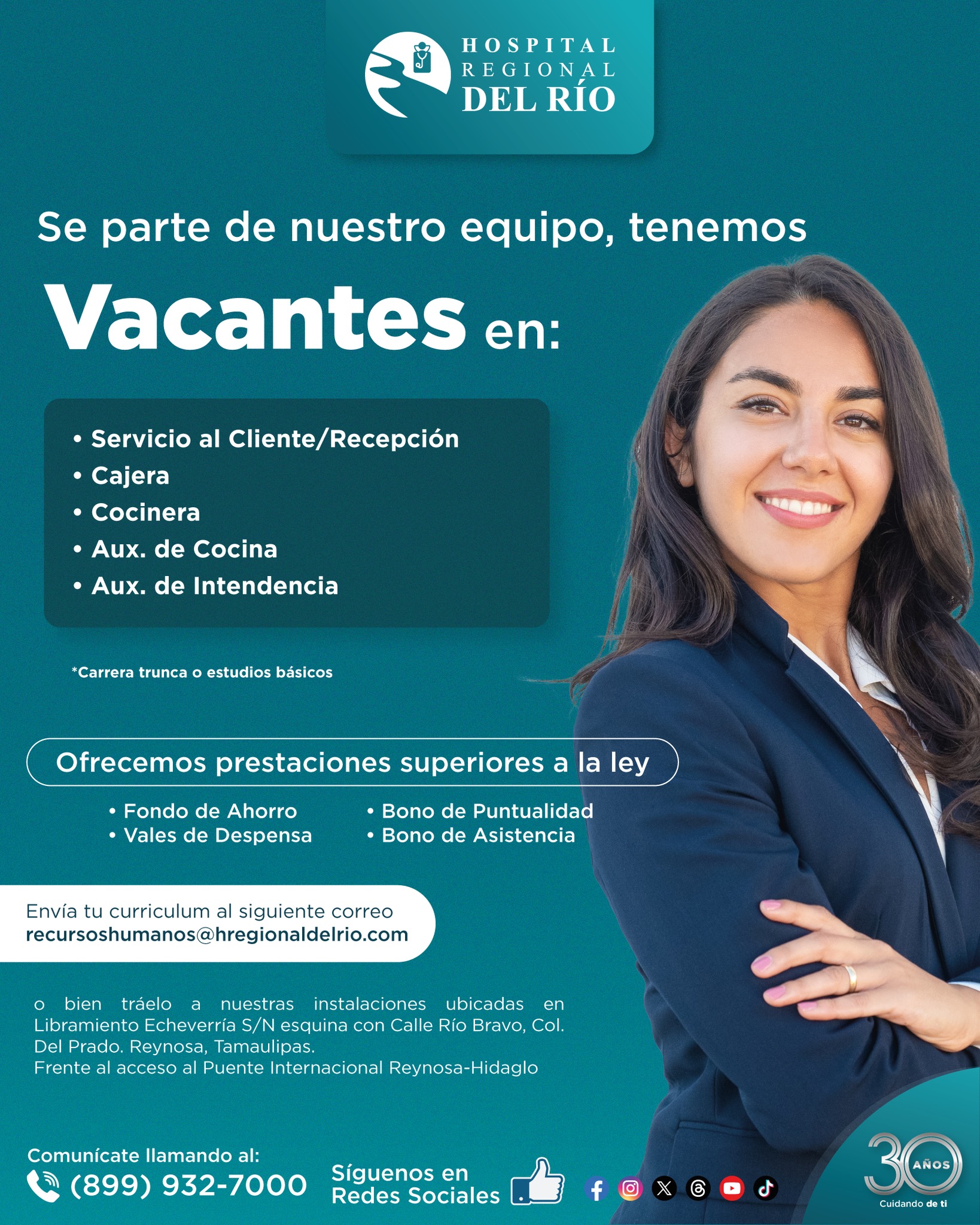 🚨 ¡Estamos contratando! 🚨... - Hospital Regional Del Rio | Facebook