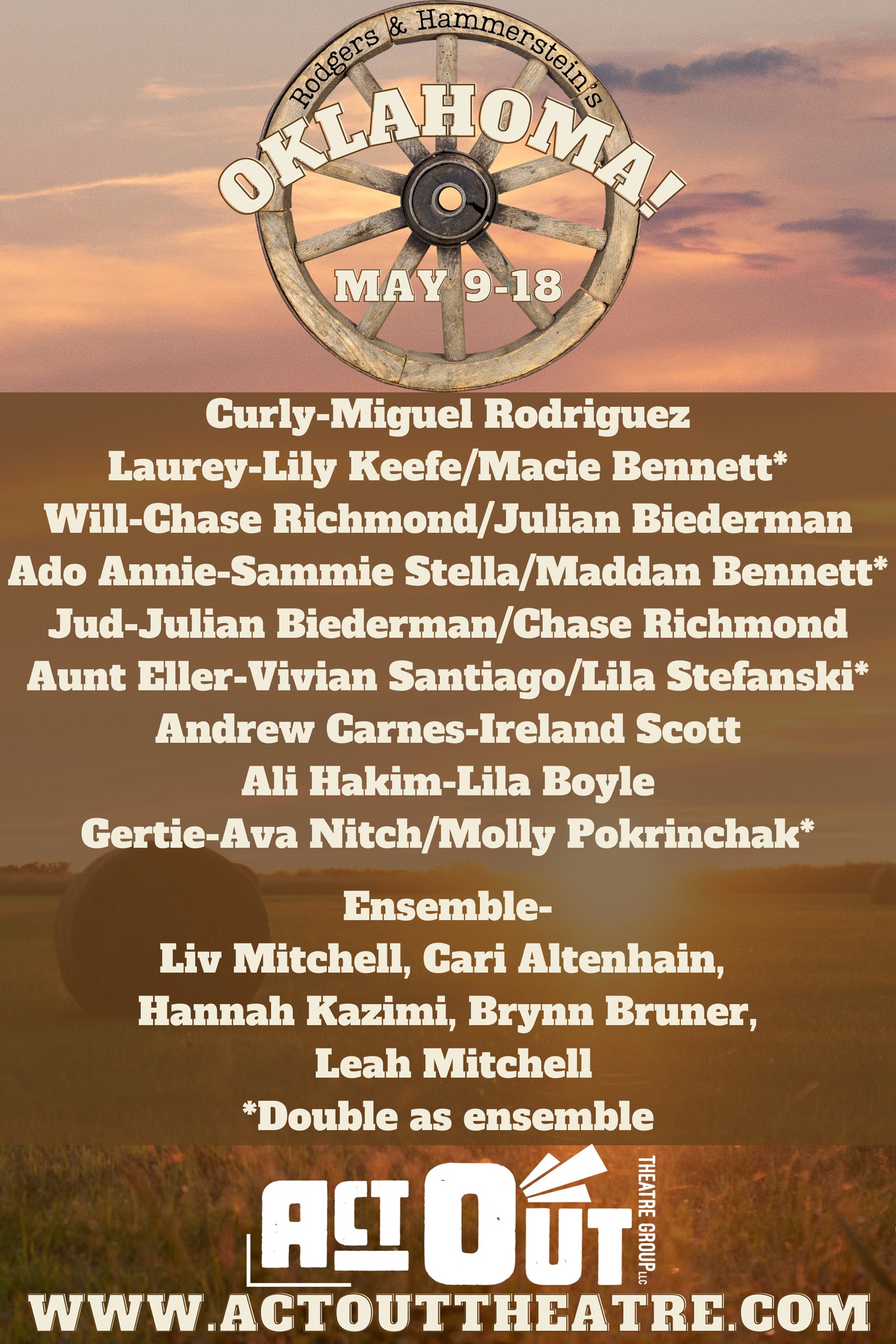 Act - Congratulations to the cast of OKLAHOMA! Save the dates and don't ...