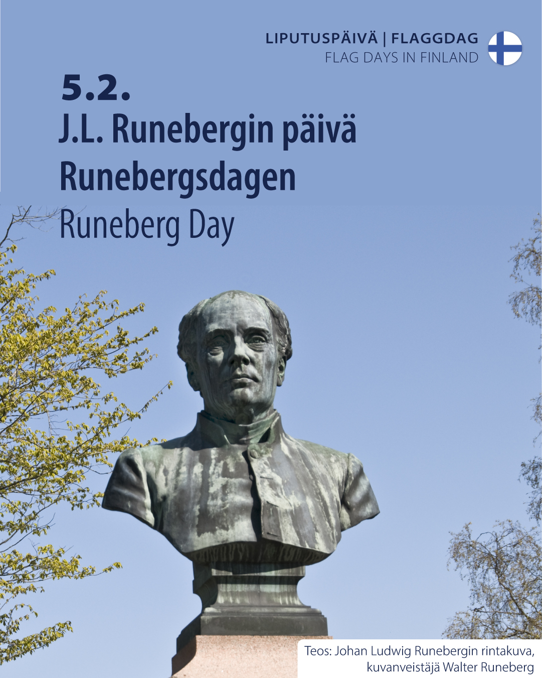 Happy J.L. Runeberg's Day! 🇫🇮 Johan Ludvig Runeberg (1804 –1877) was a ...