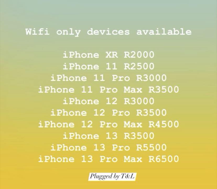 Gladwin - Bafethu here’s a plug for wifi only devices! 🔥🔥🔥 Do you want ...