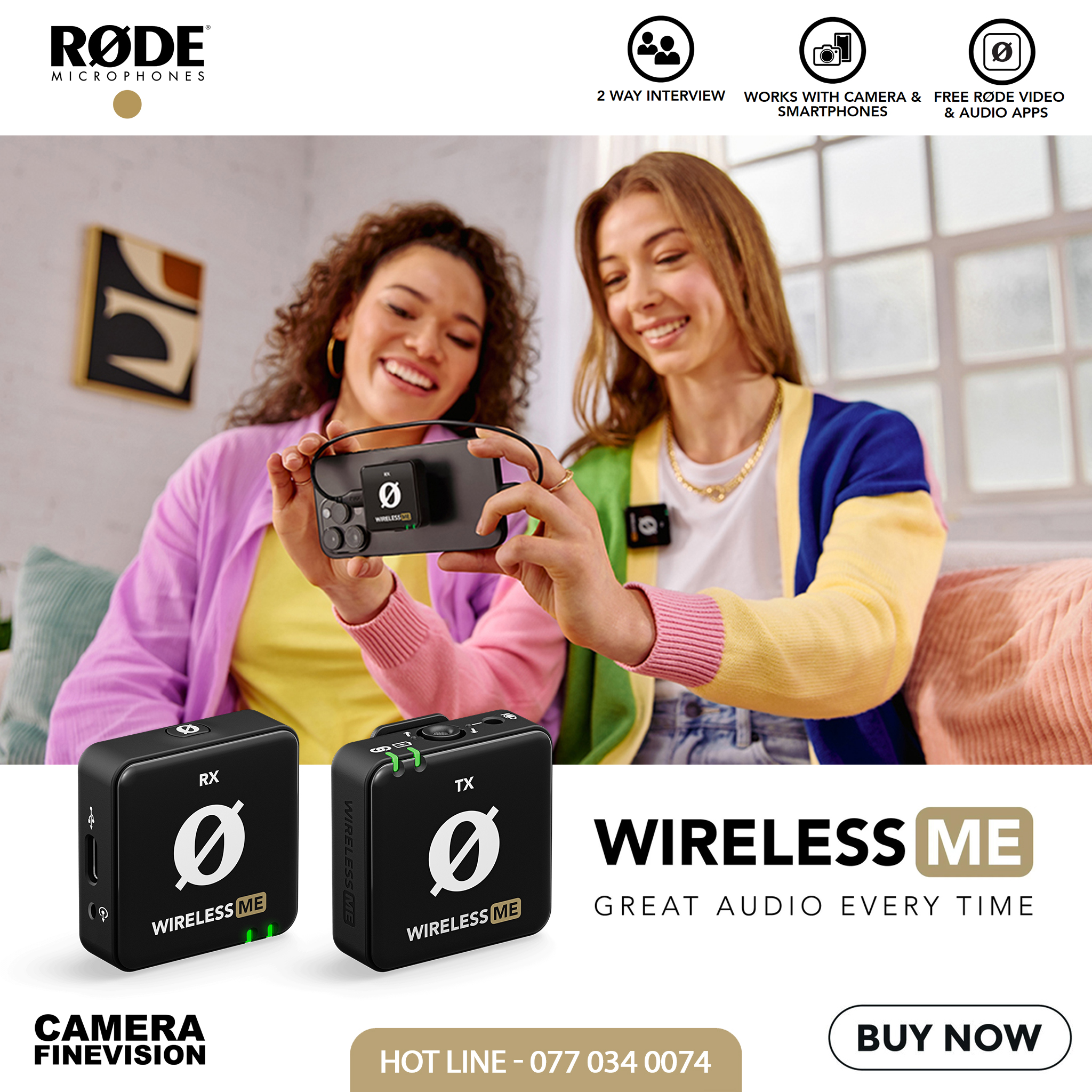 RODE Wireless ME Compact... - Camera Fine Vision | Facebook
