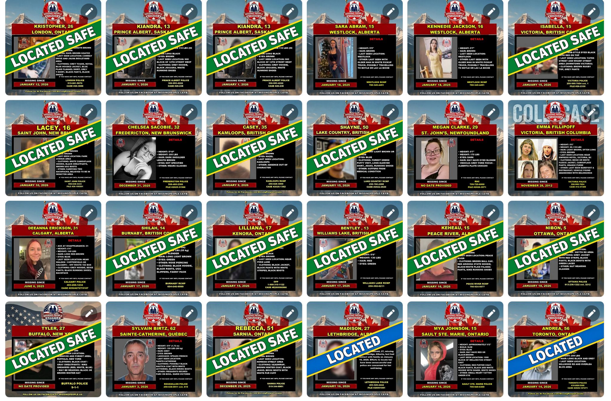 Missing - Seeing LOCATED SAFE updates is always the best news. We’ve ...
