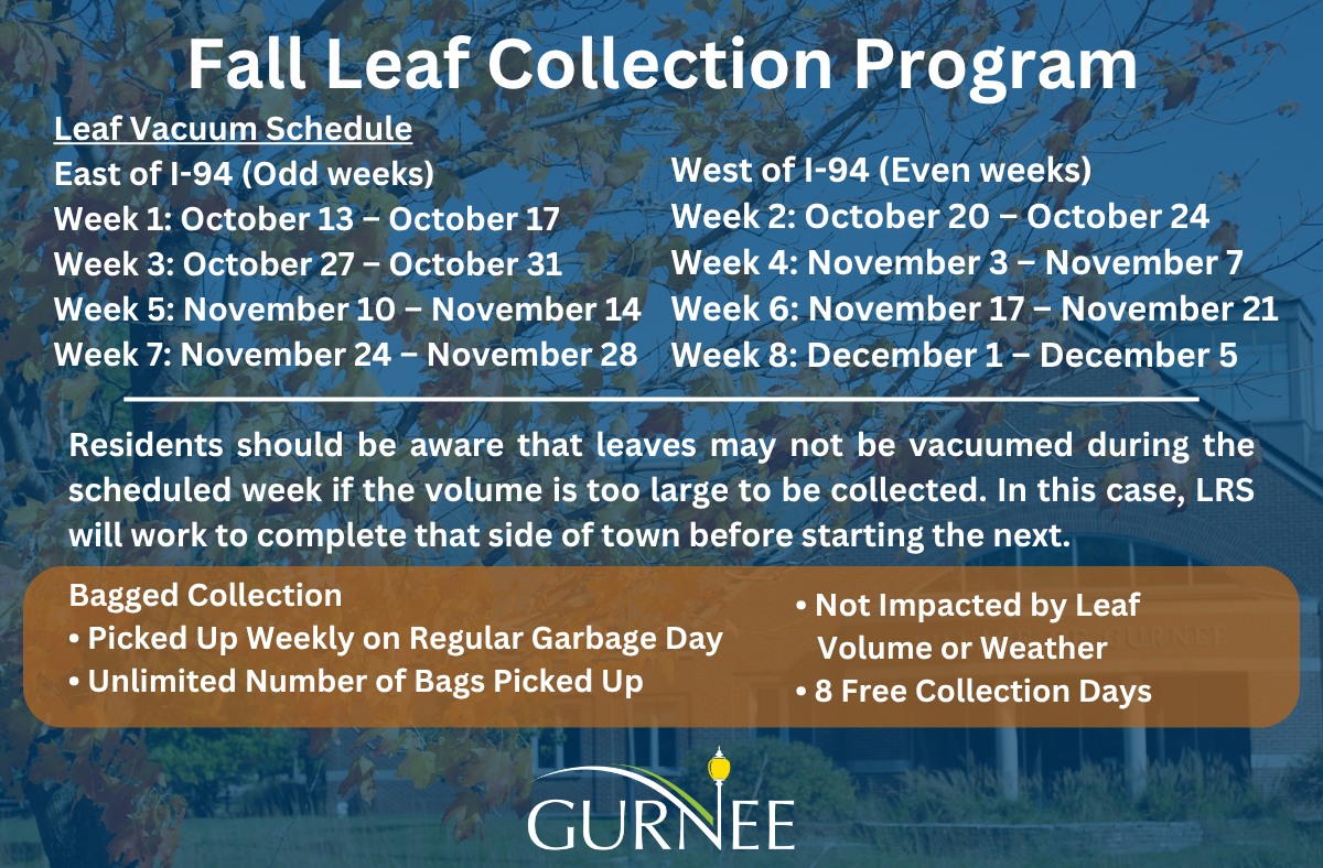 Fall Leaf Collection Program This... - Village of Gurnee | Facebook