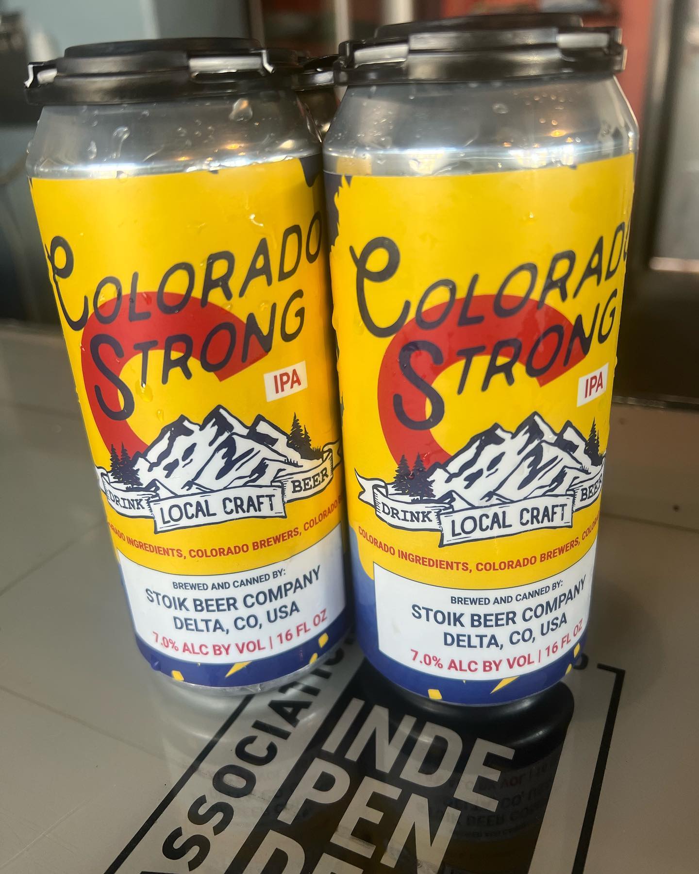 16 oz cans of Stōik’s Colorado Strong... - Stoik Beer Company