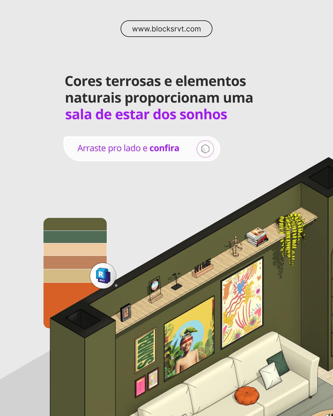 Blocks Revit - O design que combina cores terrosas e... | Facebook