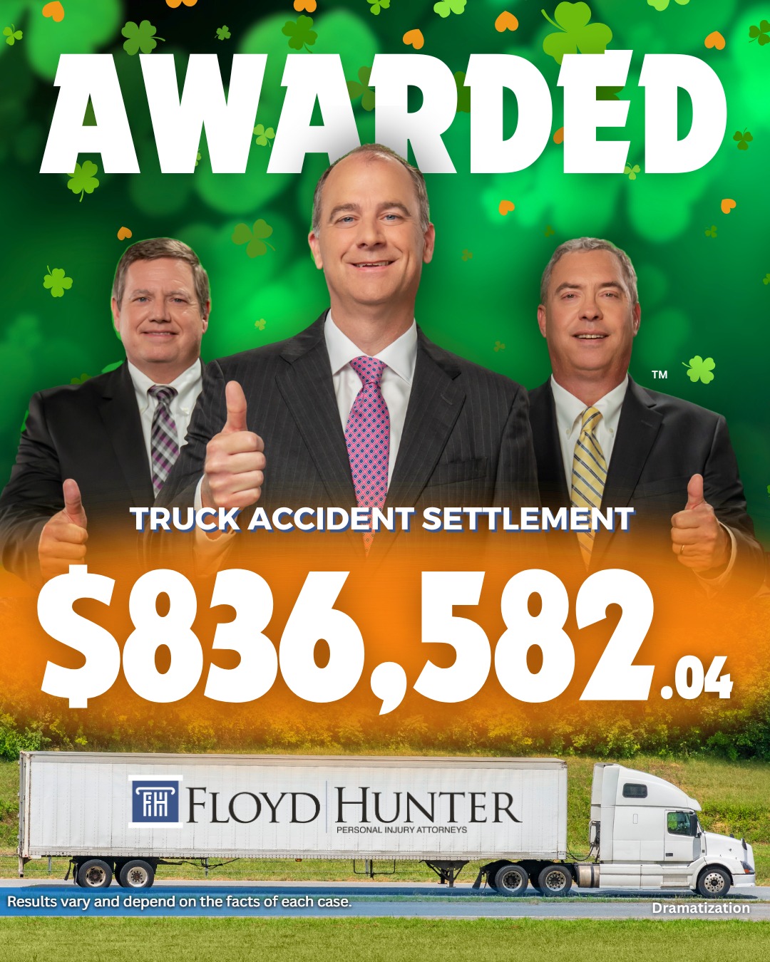 Floyd - 🚛💥 Our client was rear-ended by an 18-wheeler, resulting in ...