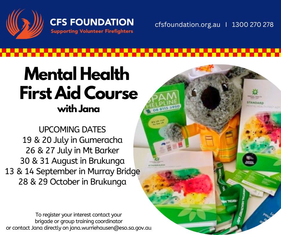 CFS - Join Jana, the SA CFS Wellbeing Officer for a 2-day course in ...