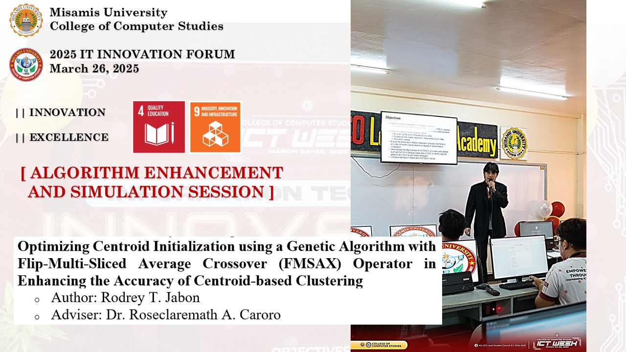 Misamis... - Misamis University College of Computer Studies