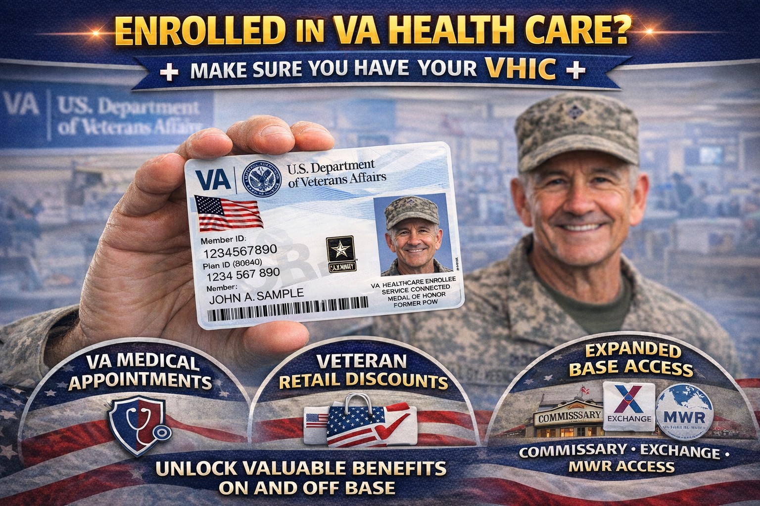 VFW - 🏥 Enrolled in VA Health Care? Make Sure You Have Your VHIC 🏥 If ...