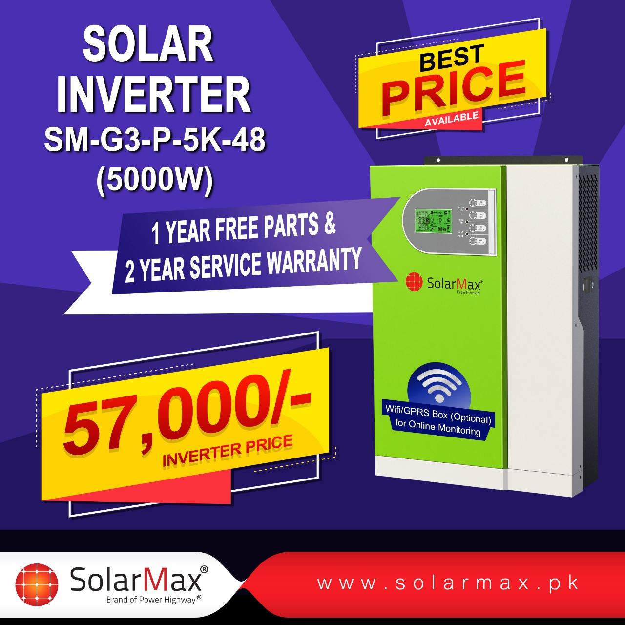 SolarMax - SolarMax Solar Inverter SM-G3-P-5K-48...
