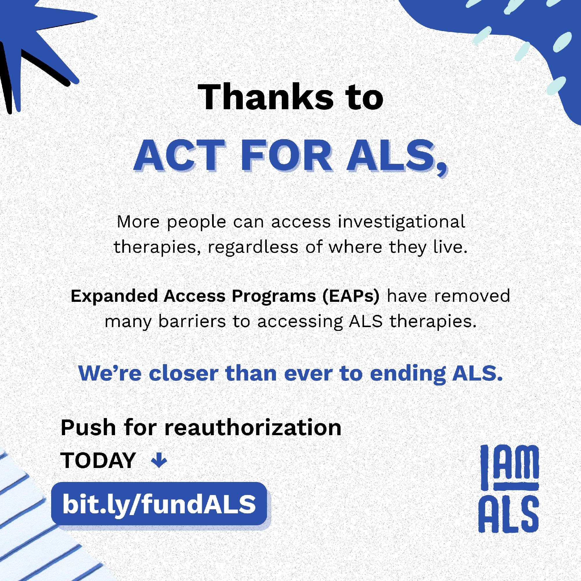 I AM ALS - ACT for ALS has brought us closer than ever to... | Facebook