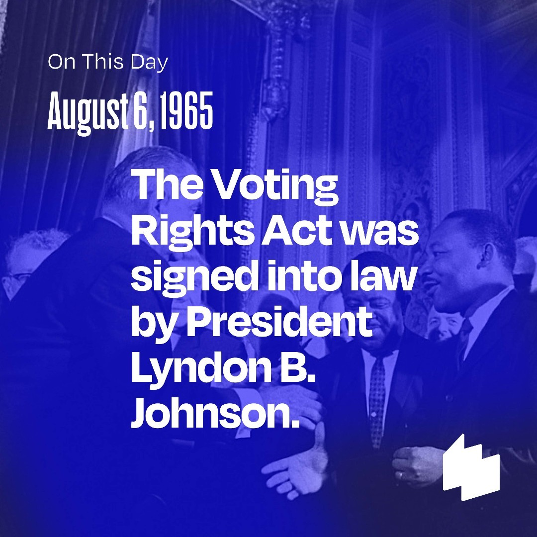 National - President Johnson signed the historic Voting Rights Act into ...