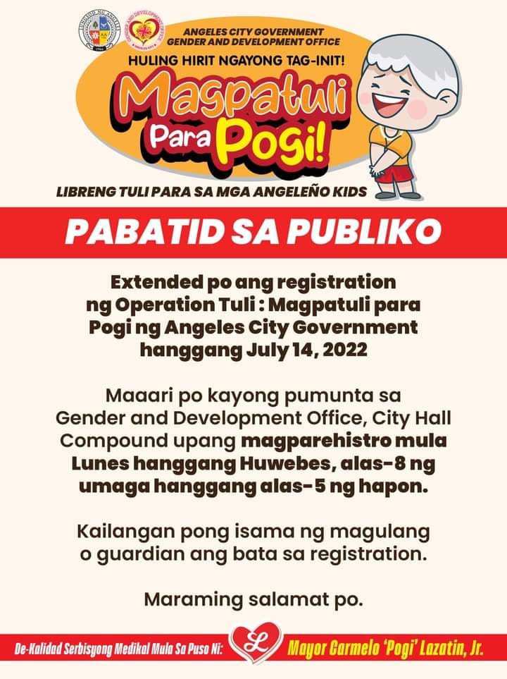 Team Jordan 2022 - Extended po ang registration ng Operation Tuli ...