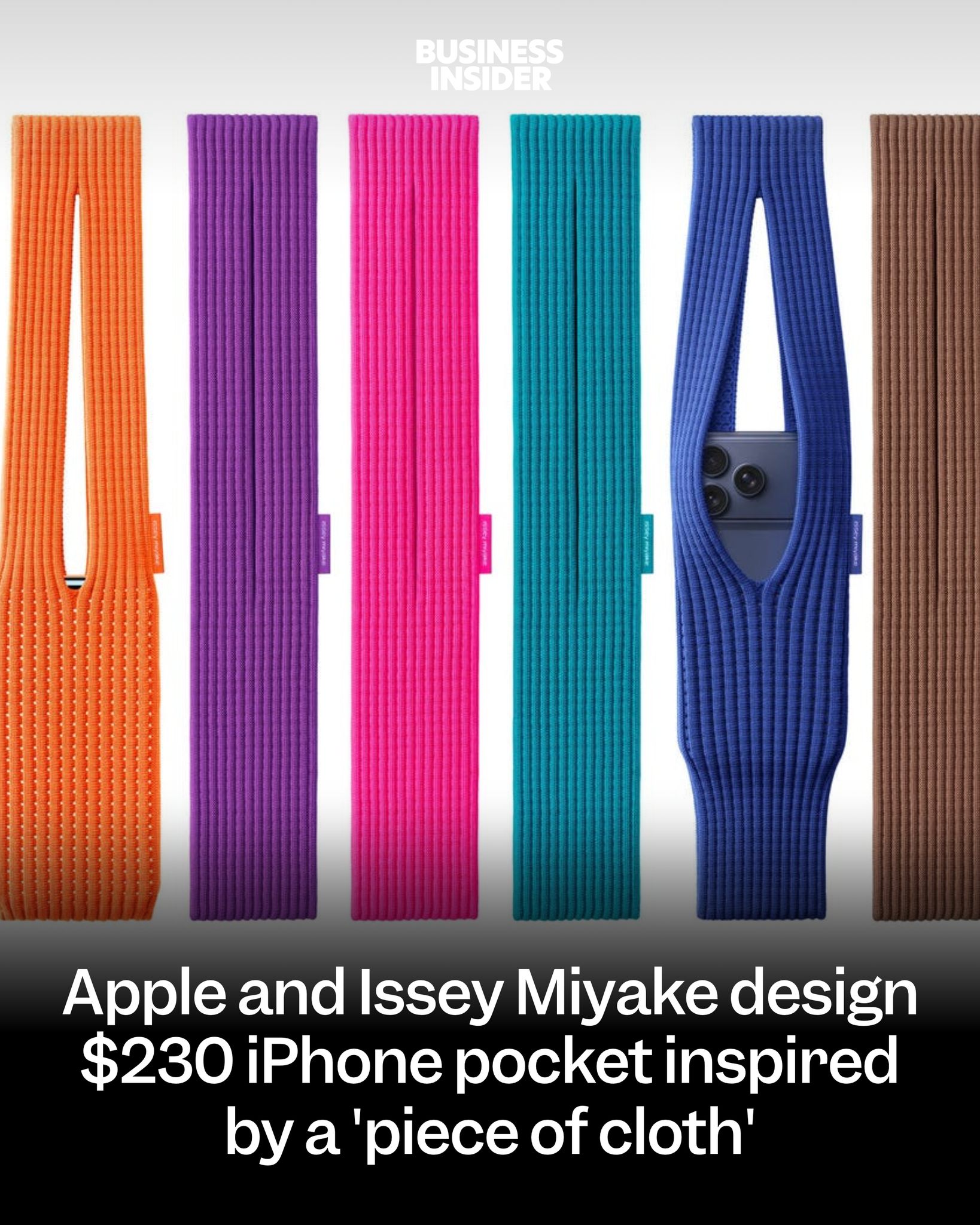 Apple's limited-edition iPhone pocket, made with Issey Miyake, is