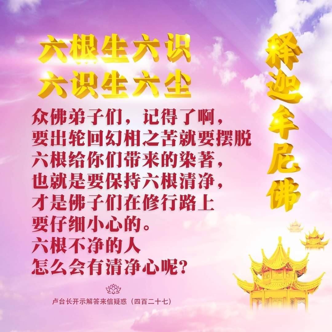 🌈#六根清净的标准是... - 加拿大观音堂文化中心 Canada Guan Yin Tang Culture Centre
