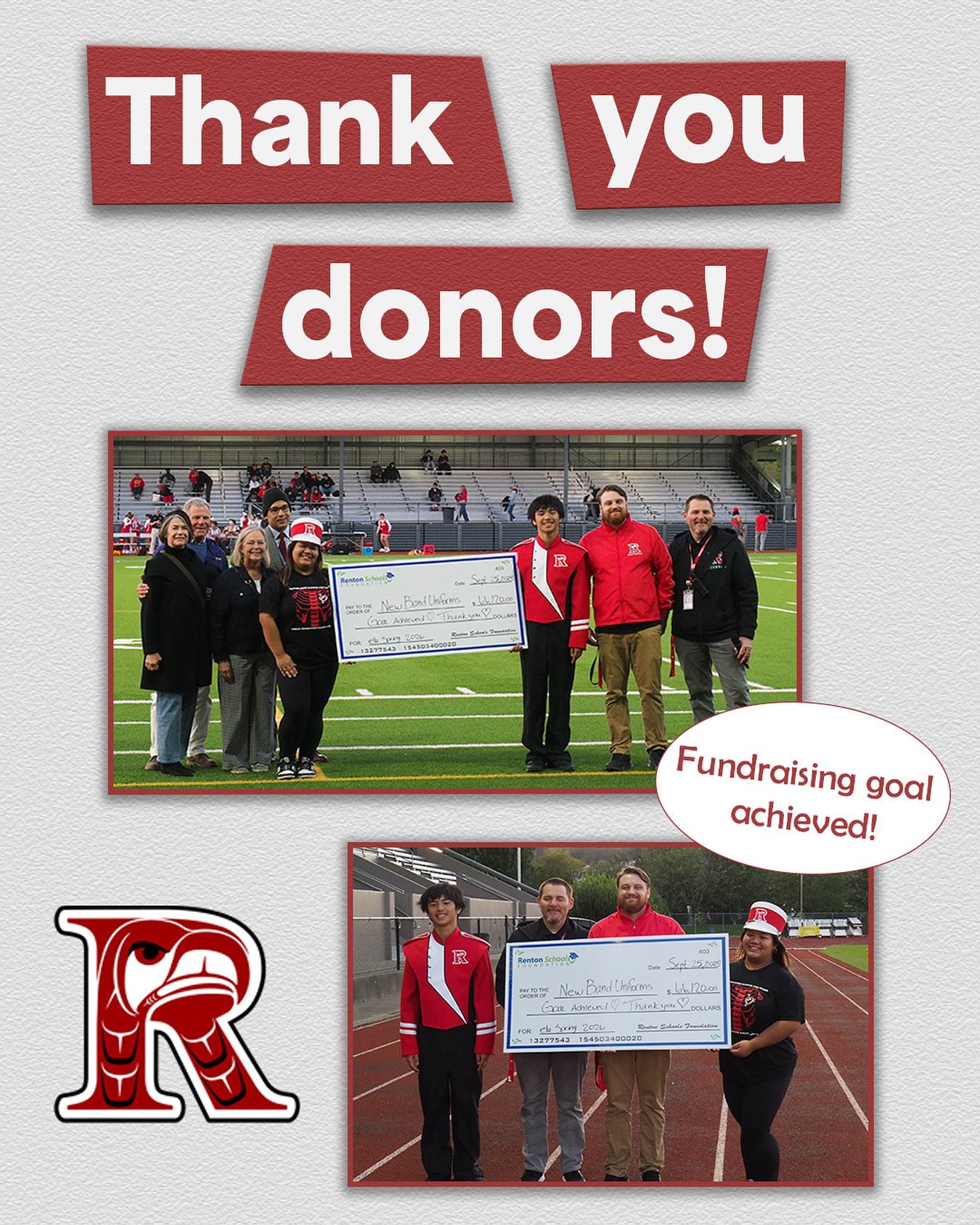 Renton - We are pleased to announce that the fundraising goal of ...